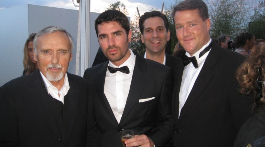 Dennis Hopper, Eduardo Verastegui and Sean Wolfington at Cannes
