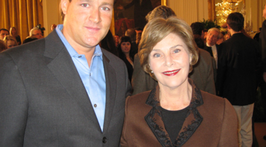 Sean Wolfington & Laura Bush