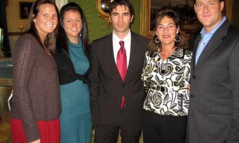 Marshall Bush, Eduardo Verastegui, Mrs. Bush & Sean Wolfington