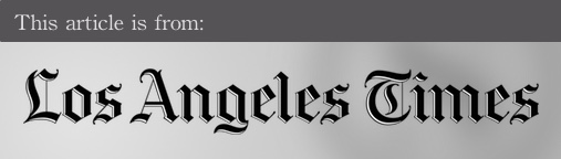 External articles - Los Angeles Time