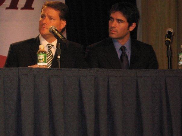 Sean Wolfington (Financier and Producer) and Eduardo Verastegui (Actor and Producer) speaking at the White House