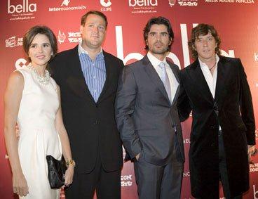 Ana Wolfington (Financier and Producer), Sean Wolfington (Financier and Producer), Eduardo Verastegui (Actor and Producer) at the premiere of Bella in Spain